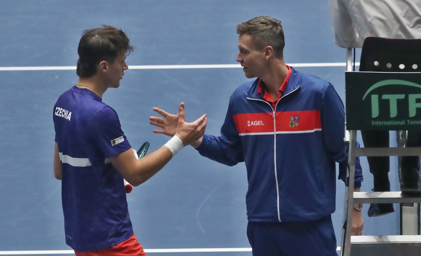 Tomáš Berdych a Jakub Menšík